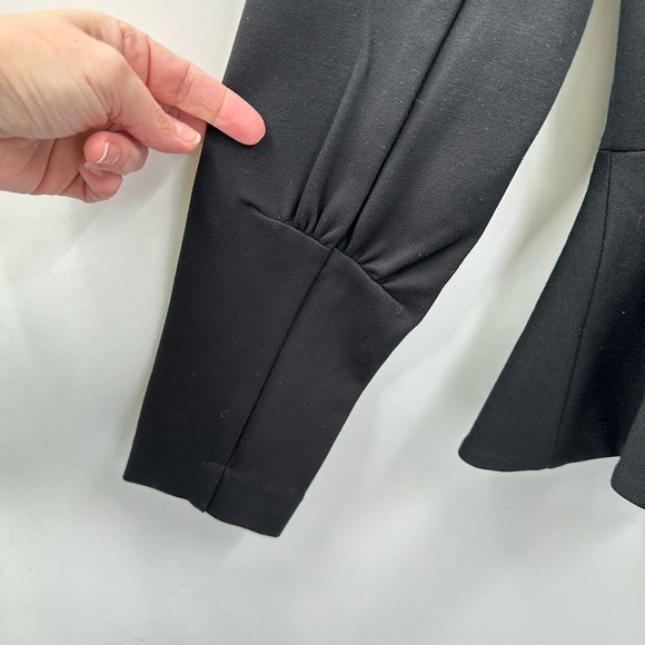 CABI Agency peplum #3549 woman black Ponte career 90’s structured blazer 6 - Picture 12 of 12